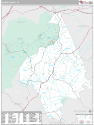 Nelson County, VA Wall Map