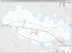 New Kent County, VA Wall Map