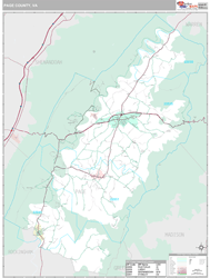 Page County, VA Wall Map