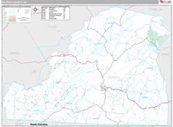 Patrick County, VA Wall Map