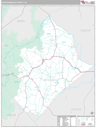 Rappahannock County, VA Wall Map