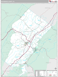 Rockbridge County, VA Wall Map