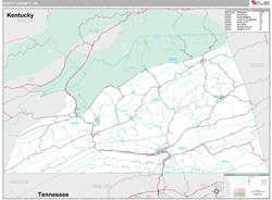 Scott County, VA Wall Map