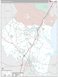 Stafford County, VA Wall Map