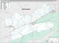 Tazewell County, VA Wall Map