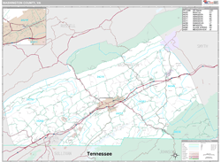 Washington County, VA Wall Map