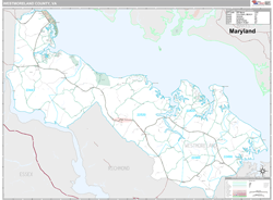 Westmoreland County, VA Wall Map