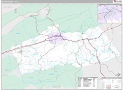 Wythe County, VA Wall Map