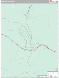Covington County, VA Wall Map