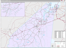 Suffolk County, VA Wall Map