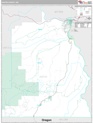 Asotin County, WA Wall Map