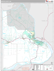 Benton County, WA Wall Map