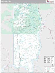 Ferry County, WA Wall Map