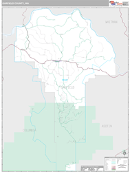 Garfield County, WA Wall Map