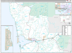 Grays Harbor County, WA Wall Map