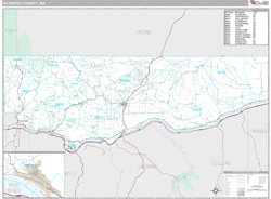 Klickitat County, WA Wall Map