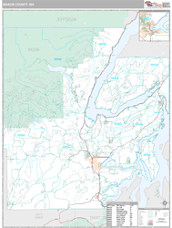 Mason County, WA Wall Map