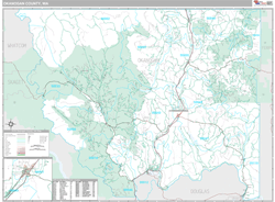 Okanogan County, WA Wall Map