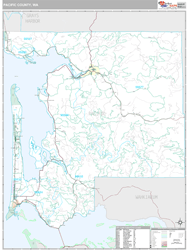 Pacific County, WA Wall Map