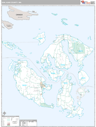 San Juan County, WA Wall Map