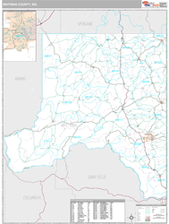 Whitman County, WA Wall Map