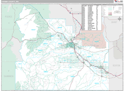 Yakima County, WA Wall Map