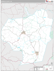 Barbour County, WV Wall Map