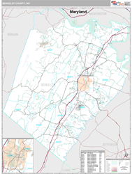 Berkeley County, WV Wall Map