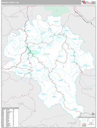 Boone County, WV Wall Map