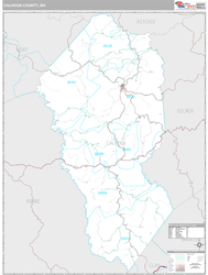 Calhoun County, WV Wall Map