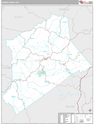 Gilmer County, WV Wall Map