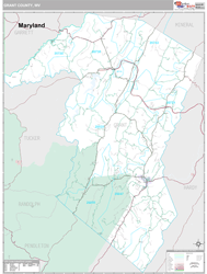 Grant County, WV Wall Map