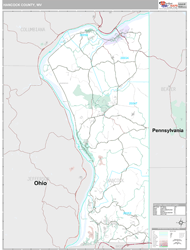 Hancock County, WV Wall Map