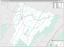 Hardy County, WV Wall Map