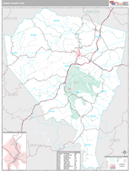 Lewis County, WV Wall Map