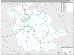 Logan County, WV Wall Map