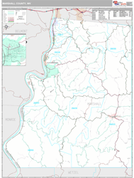 Marshall County, WV Wall Map