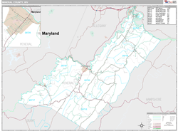 Mineral County, WV Wall Map