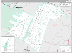 Morgan County, WV Wall Map