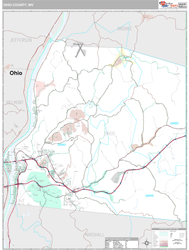 Ohio County, WV Wall Map