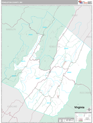 Pendleton County, WV Wall Map