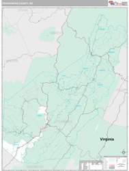 Pocahontas County, WV Wall Map