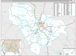 Raleigh County, WV Wall Map