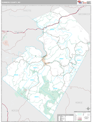 Summers County, WV Wall Map