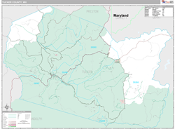 Tucker County, WV Wall Map