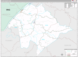 Tyler County, WV Wall Map