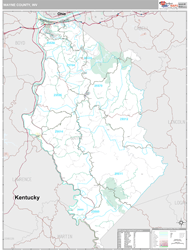 Wayne County, WV Wall Map