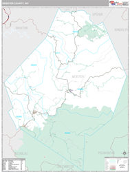 Webster County, WV Wall Map