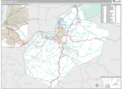 Wood County, WV Wall Map