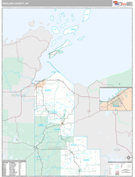 Ashland County, WI Wall Map